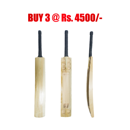 Plain Bat - Kashmir Willow - Combo of 3
